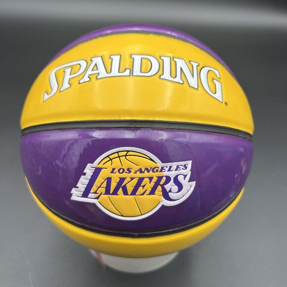 Spalding Other - Vtg Spalding/LA LAKERS NBA Souvenir/Team Logo Mini 7" Basketball; Purple/Yellow